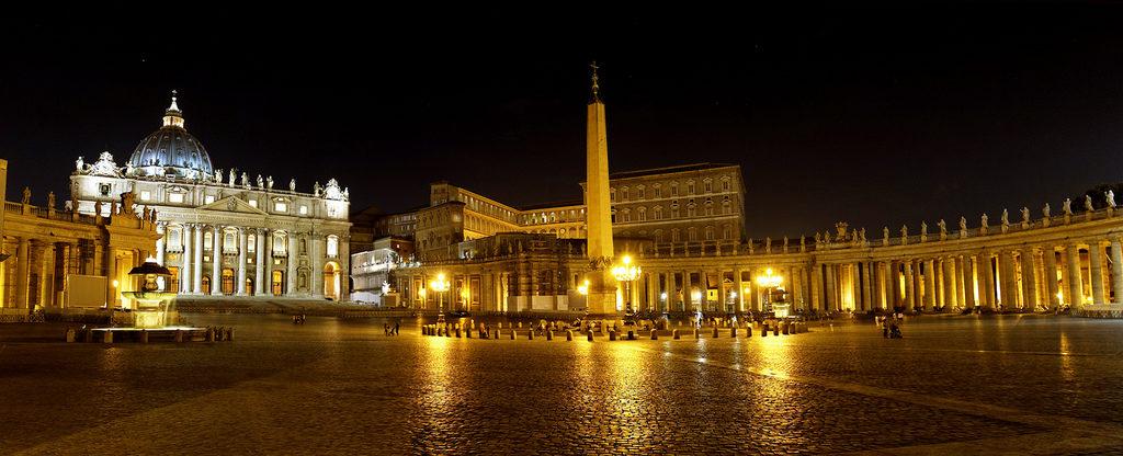 Vatican at night